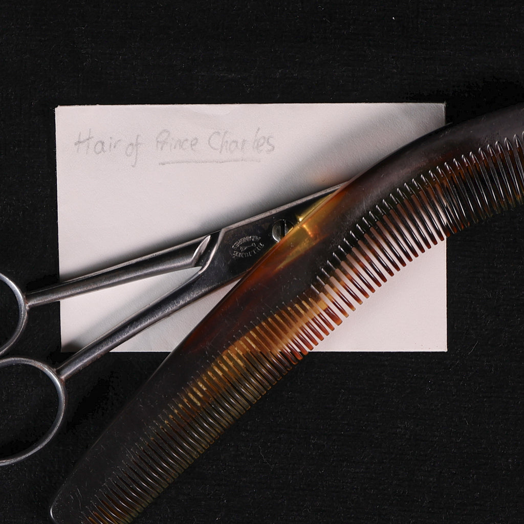 Mr Crisp’s barbering scissors and comb