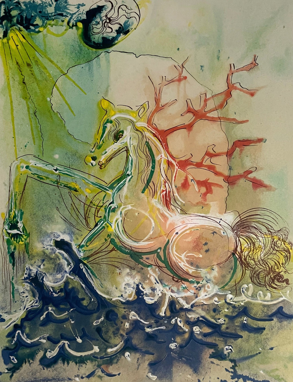 Salvador Dali limited edition 'Horses' print