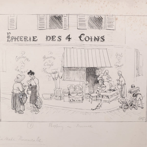 Original E.H Shepard illustration from Perfume from Provence