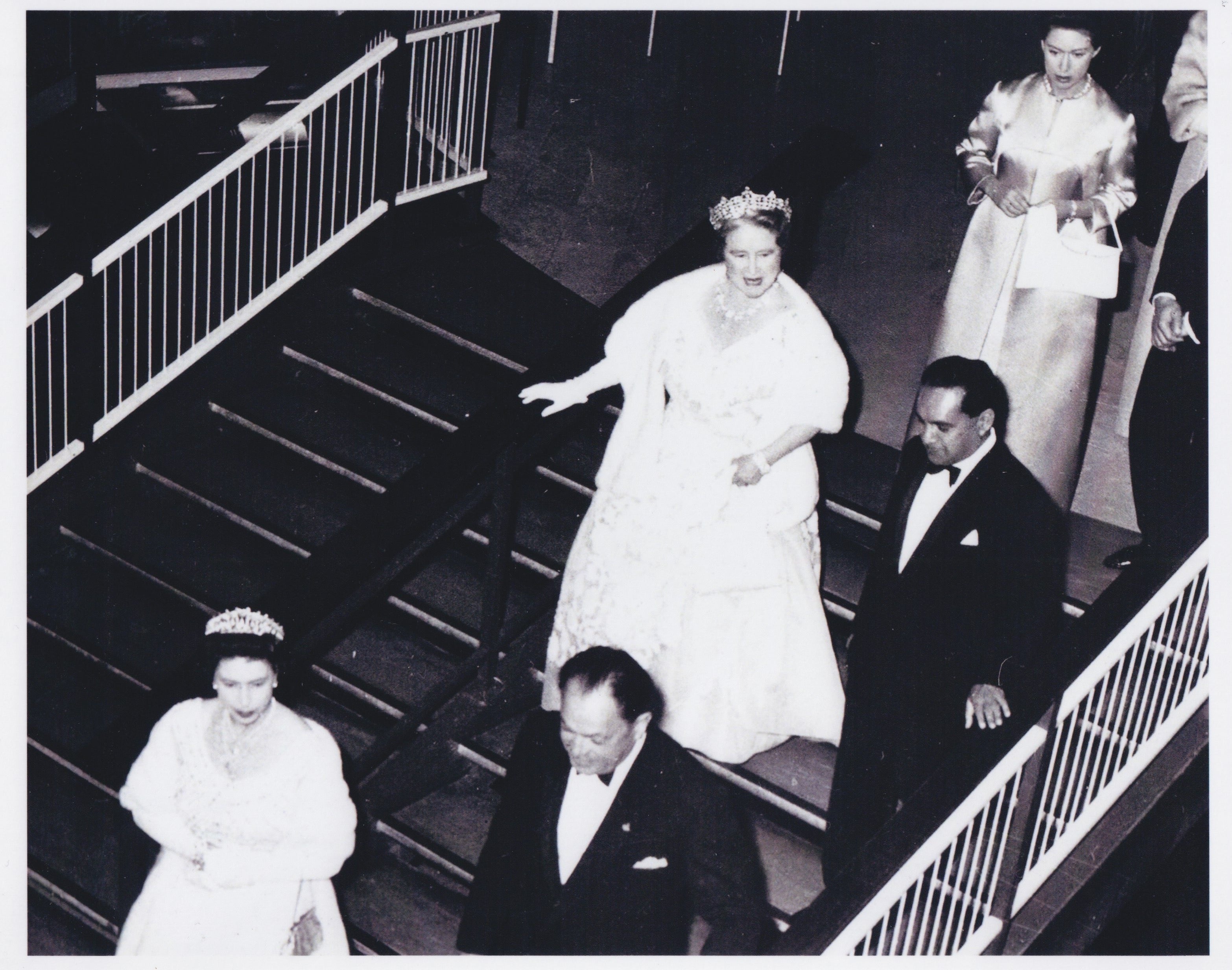 Menu signed by Queen Elizabeth II, Prince Philip, Queen Mother and Pri