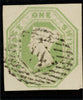 GREAT BRITAIN 1847 1s Pale green essay, SG54var