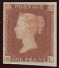 GREAT BRITAIN 1854 1d Red brown PIR6, SG17var