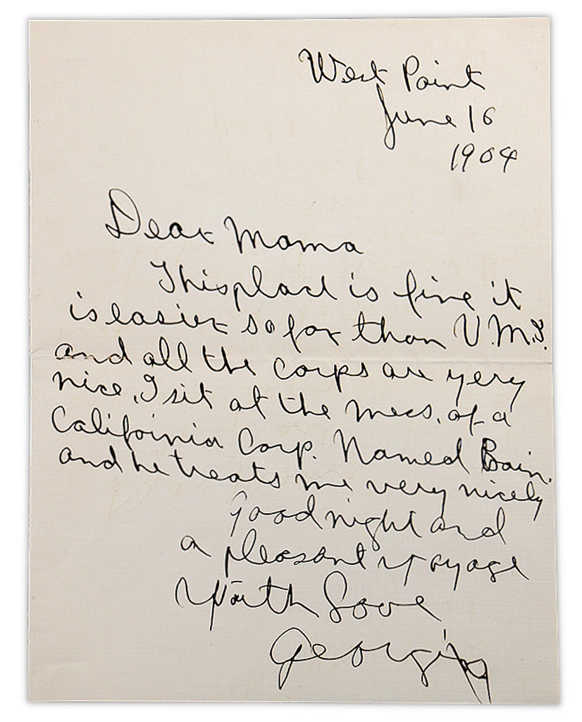 General George S. Patton handwritten signed letter