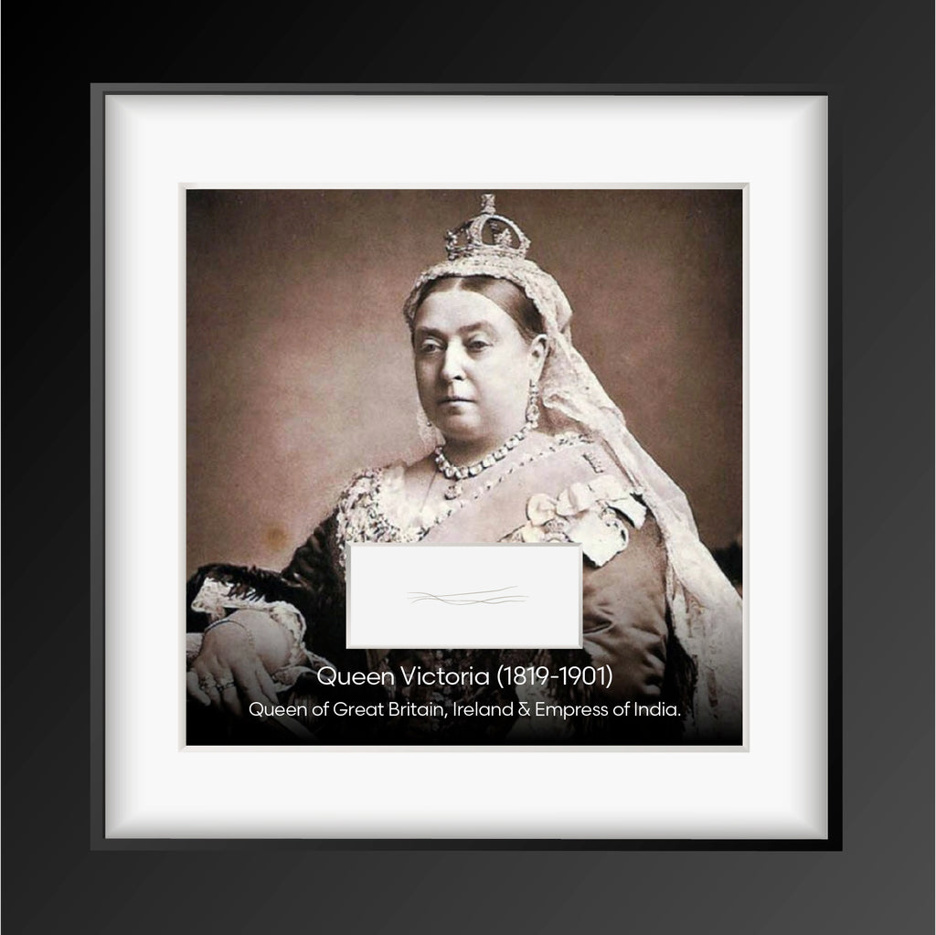 Queen Victoria Authentic Strands of Hair -&nbsp; Queen of Great Britain, Ireland and Empress of India. 