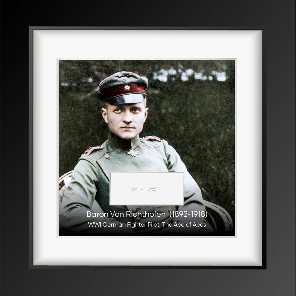 Baron Von Richthofen Authentic Strands of Hair - The famous air-ace of all time: The Red Baron