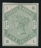 Great Britain 1884 1s dull green Plate 1 imprimatur, SG196var