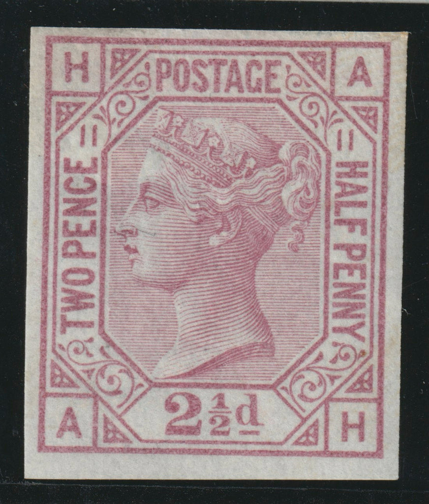 Great Britain 1878 2½d rosy mauve Plate 11 imperforate imprimatur, SG141var