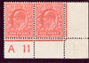 Great Britain 1911 1d aniline pink superb mint marginal pair, SG275