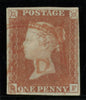 Great Britain 1841 1d red brown Plate 10 very fine used London Paid "Tombstone" cancellation, SG7