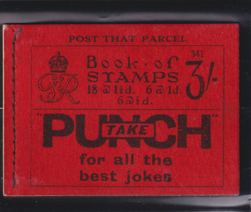 Great Britain 1937 3s Booklet (Edition No. 341), SGBD21