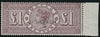 Great Britain 1888 £1 brown-Lilac (Watermark Three Orbs) Specimen, SG185s