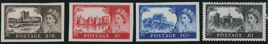 Great Britain 1967–68 2s6d–£1 “Castles” imprimatur set - unique in private hands, SG759/62var