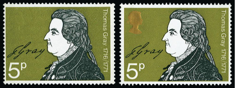 Great Britain 1971 5p Literary Anniversaries error, SG885a