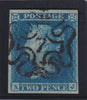 Great Britain 1841 2d blue Plate 3 very fine used with London No.7 Maltese Cross, SG14