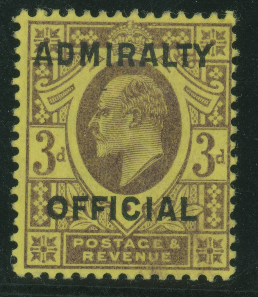 Great Britain 1903 3d dull purple and orange-yellow (Admiralty Official), SGO112