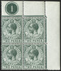 Gibraltar 1912-24 2d greyish slate superb unmounted mint block of 4, SG78