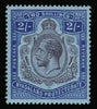 Nyasaland 1921-30 2s purple and blue watermark variety, unmounted mint, SG109b