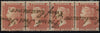 Great Britain 1855 1d red brown Plate 6, rare "Scudamore" handstamp, SG21var