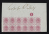 South Africa Orange Free State 1868-94 6d imperforate colour trials in matching blocks of twelve, SG4