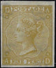 Great Britain 1865 9d straw Plate 4 imprimatur, SG98var