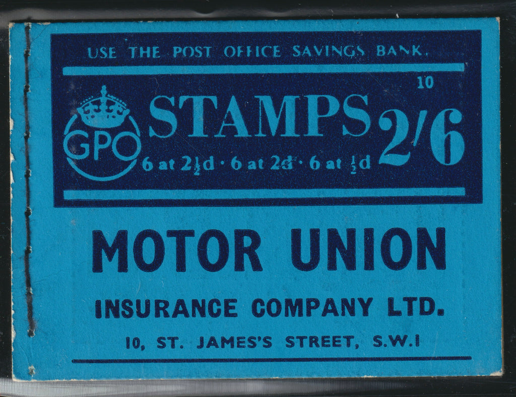 GREAT BRITAIN 1940 2s6d Booklet (Edition No10), SGBD14
