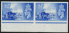 Great Britain 1948 2½d ultramarine Channel Islands Liberation imperforate imprimatur pair, SG C2avar