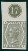 Great Britain 1880 6d grey Plate 17 imprimatur, SG147var