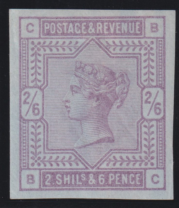 Great Britain 1883 2s6d lilac (blued paper) Plate 1 exceptionally fine imprimatur, SG175var
