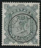 Great Britain 1883 10s greenish grey Plate 1 (white paper) superb used example, SG135