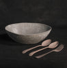 Mahatma Gandhi's personal food bowl, fork and spoons.
