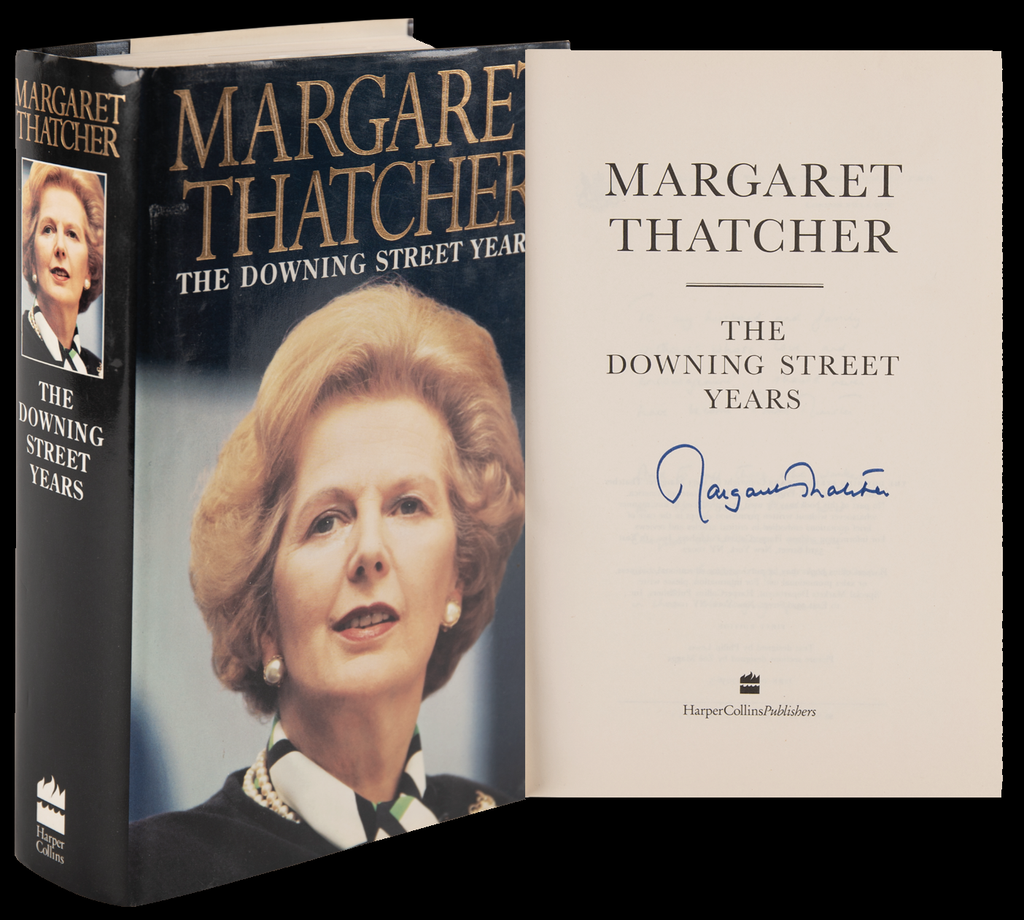 Margaret Thatcher Signed Book - The Downing Street Years