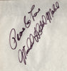 An autograph from Michael X, British civil rights activist and a deeply controversial figure. Measures 7" x 5½".