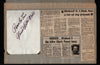 An autograph from Michael X, British civil rights activist and a deeply controversial figure. Measures 7" x 5½".