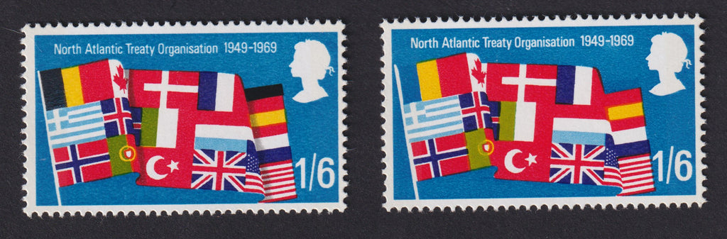 Great Britain 1969 1s6d QEII Anniversaries NATO error, SG794e