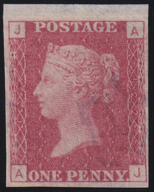 Great Britain 1868 1d rose red Plate 22 imprimatur, SG43var