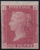 Great Britain 1868 1d rose red Plate 22 imprimatur, SG43var