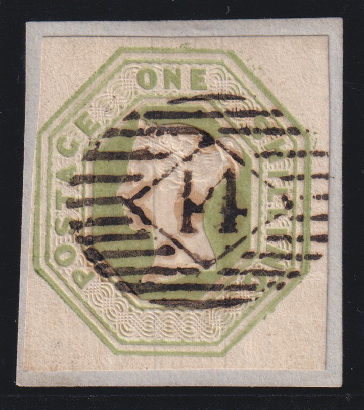 Great Britain 1847 1s pale-green Embossed essay, SG54var
