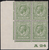 Great Britain 1924 9d pale olive green (Watermark Inverted), SG427wi