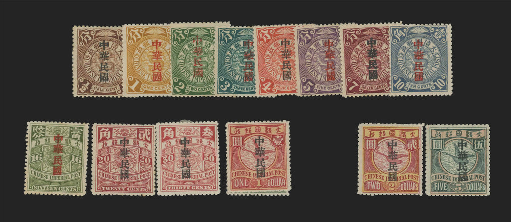 CHINA 1912 (Mar) Shanghai Statistical Department Republic opt, SG192/206