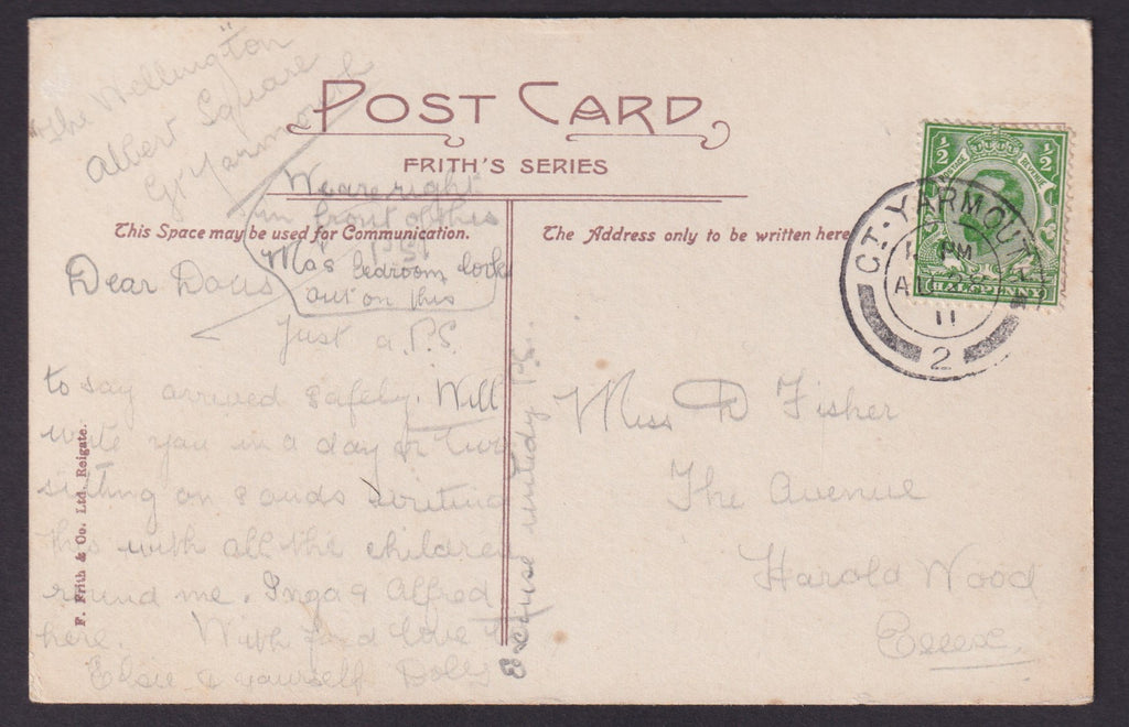 Great Britain 1911 ½d green cover, SG322a