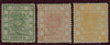 CHINA 1878 thin paper, 2 1/2mm spacing, SG1b, SG2a, SG3a