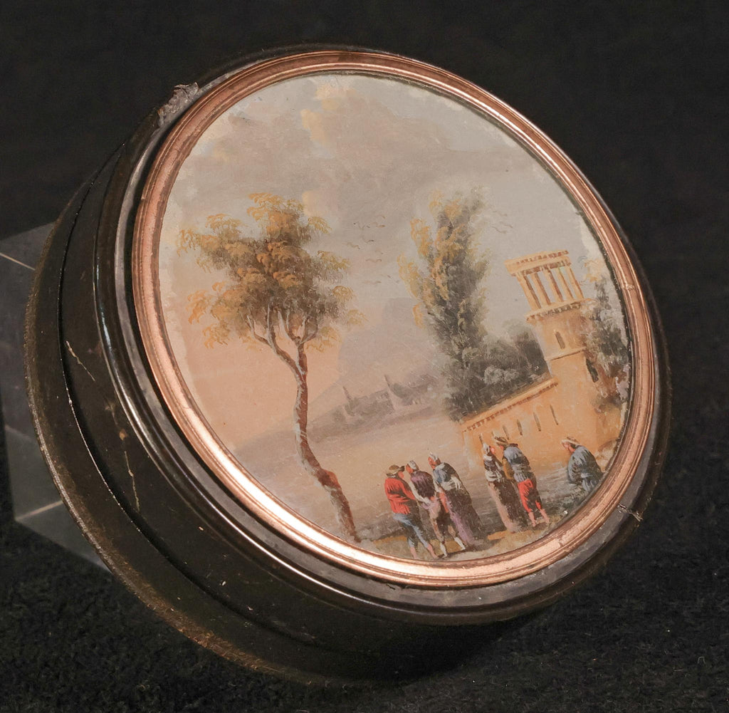Admiral Horatio Lord Nelson Snuff Box, which has a watercolour miniature of the Amalfi coast fitted into the lid.