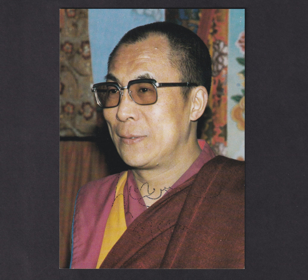 Dalai Lama signed photo
