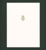 Charles III signed 1997 royal Christmas card Crest on front