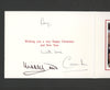 A 2014 Royal Christmas card signed by King Charles III and Queen Consort Camilla. 