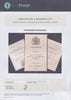 A Paul Fraser Collectibles certificate of authenticity for the item.