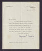 A typed and signed letter from British Prime Minister Winston Churchill