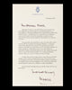 Charles III typed and signed letter