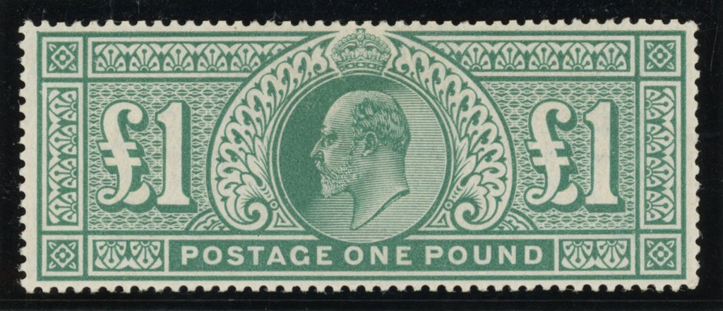 GREAT BRITAIN 1902 £1 Dull blue green, SG266