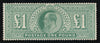 GREAT BRITAIN 1902 £1 Dull blue green, SG266